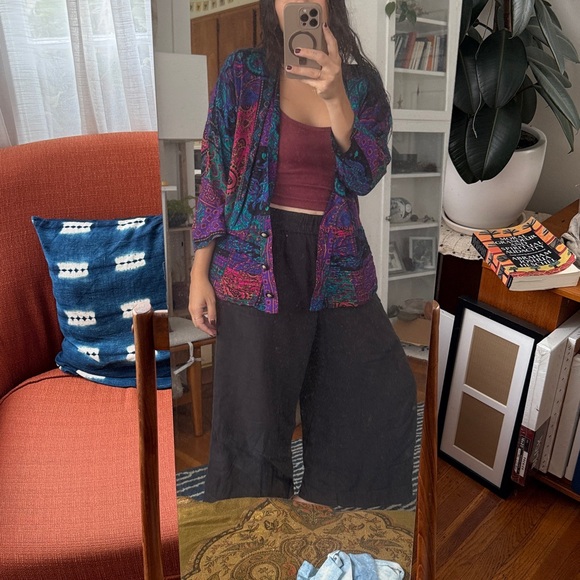 Colorful Patterned Button-Up Jacket - Picture 9 of 11